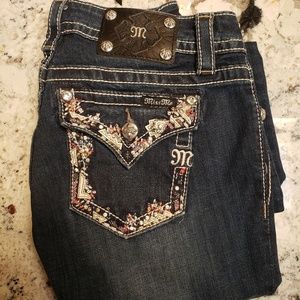 Miss me signature embellished bootcut jeans
